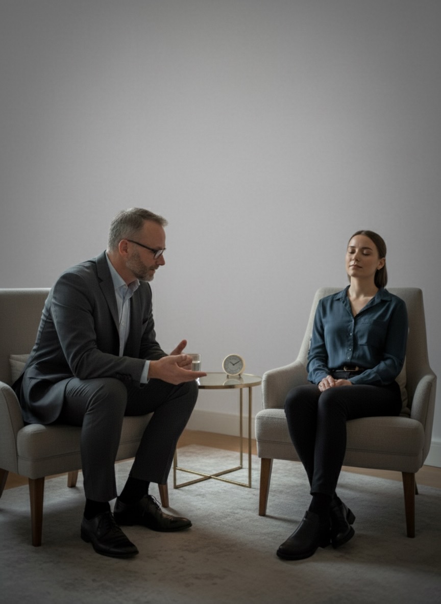 neil cox consulting with client