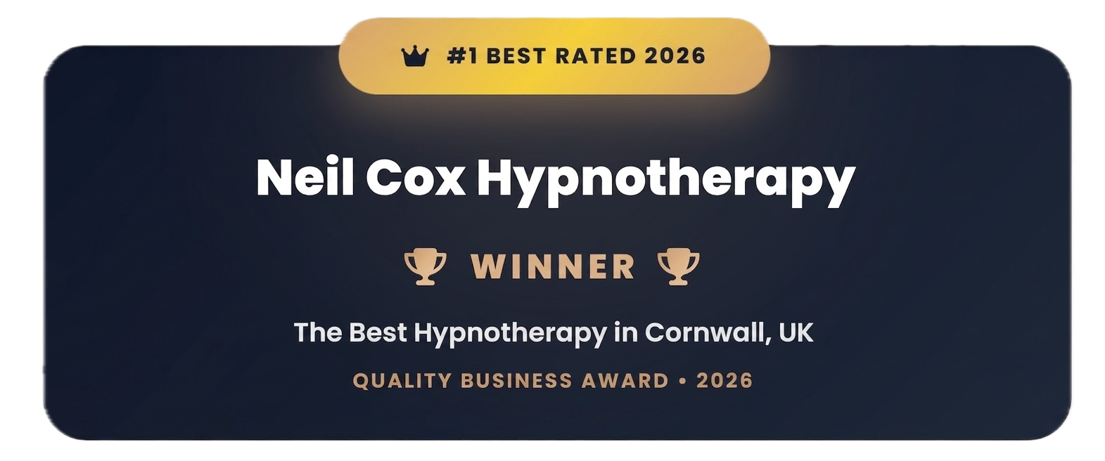 2026 Best Hypnotherapist Cornwall Award